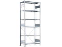 Lagerregal (HxBxT): 2500x1000x400 mm, Grundregal, Kreuzstreben