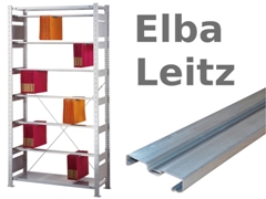 Pendelhefterregale Elba / Leitz mit 5 Pendelstangen, (HxBxT): 1800x1000x350 mm, Grundregal, Stecksystem