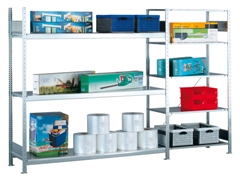 Weitspannregal WS 2000, Grundregal - verzinkt, (HxBxT): 3000x1500x400 mm, Fachlast 400 kg