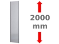 Vollblechrahmen mit Multiplus T-Profil vormontiert, beschichtet in RAL 7035, Tiefe: 4