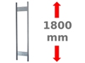 Multiplus T-Profil-Rahmen mit Tiefenriegeln, unmontiert, beschichtet in RAL 7035, Tiefe: 400 