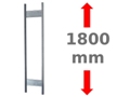 Multiplus T-Profil-Rahmen mit Tiefenriegeln, vormontiert, beschichtet in RAL 7035, Tiefe: 300